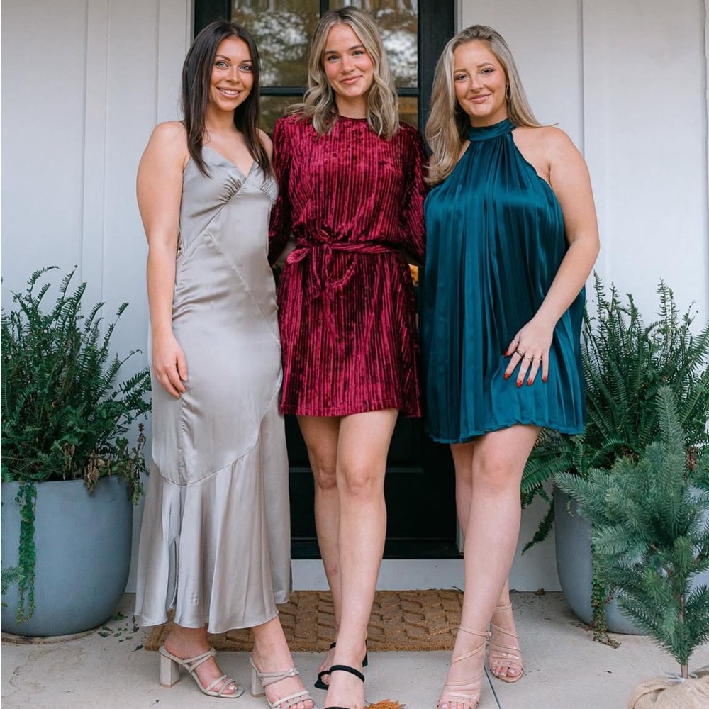 Short Green Holiday Dress